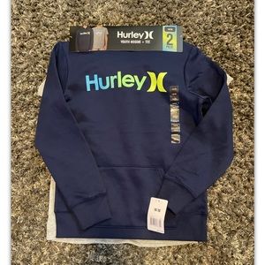 Hurley Youth 2pc Hoodie Sweatshirt  +Tee Set Boys 14/16